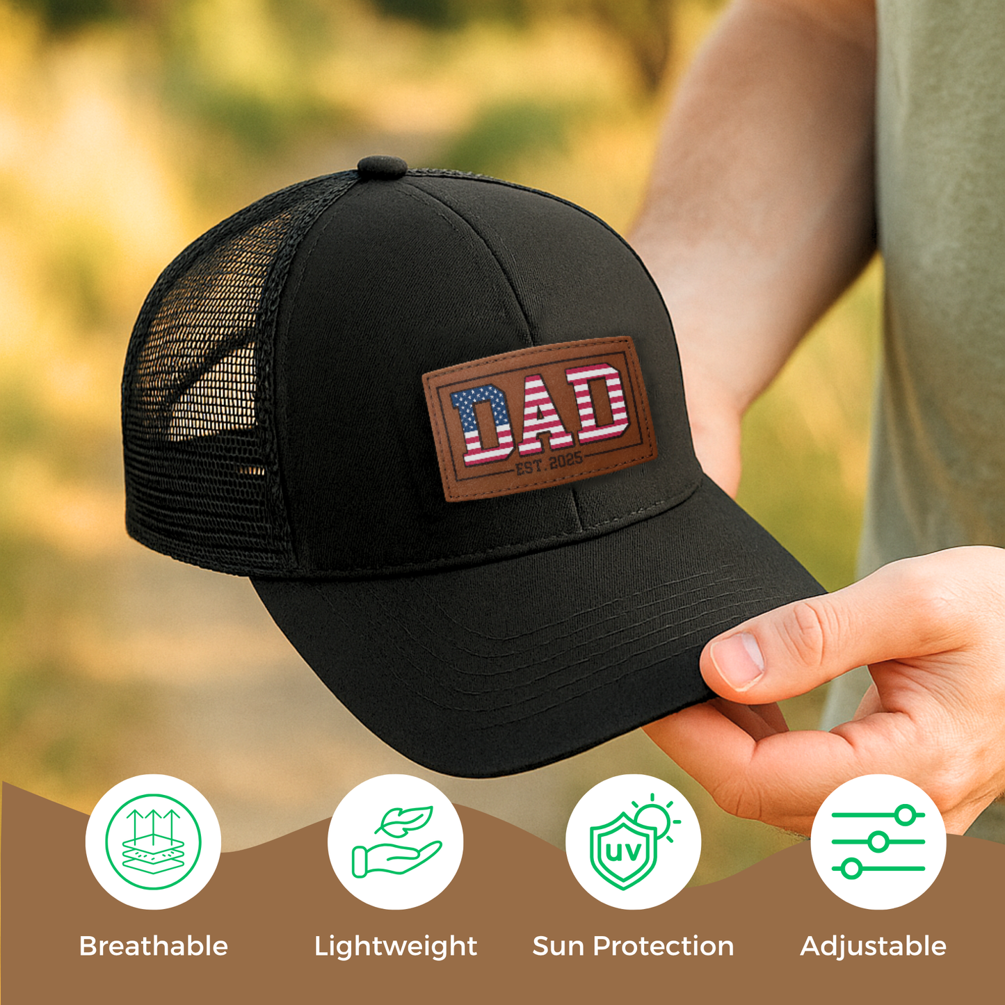 Dad Est 2025 Trucker Hat