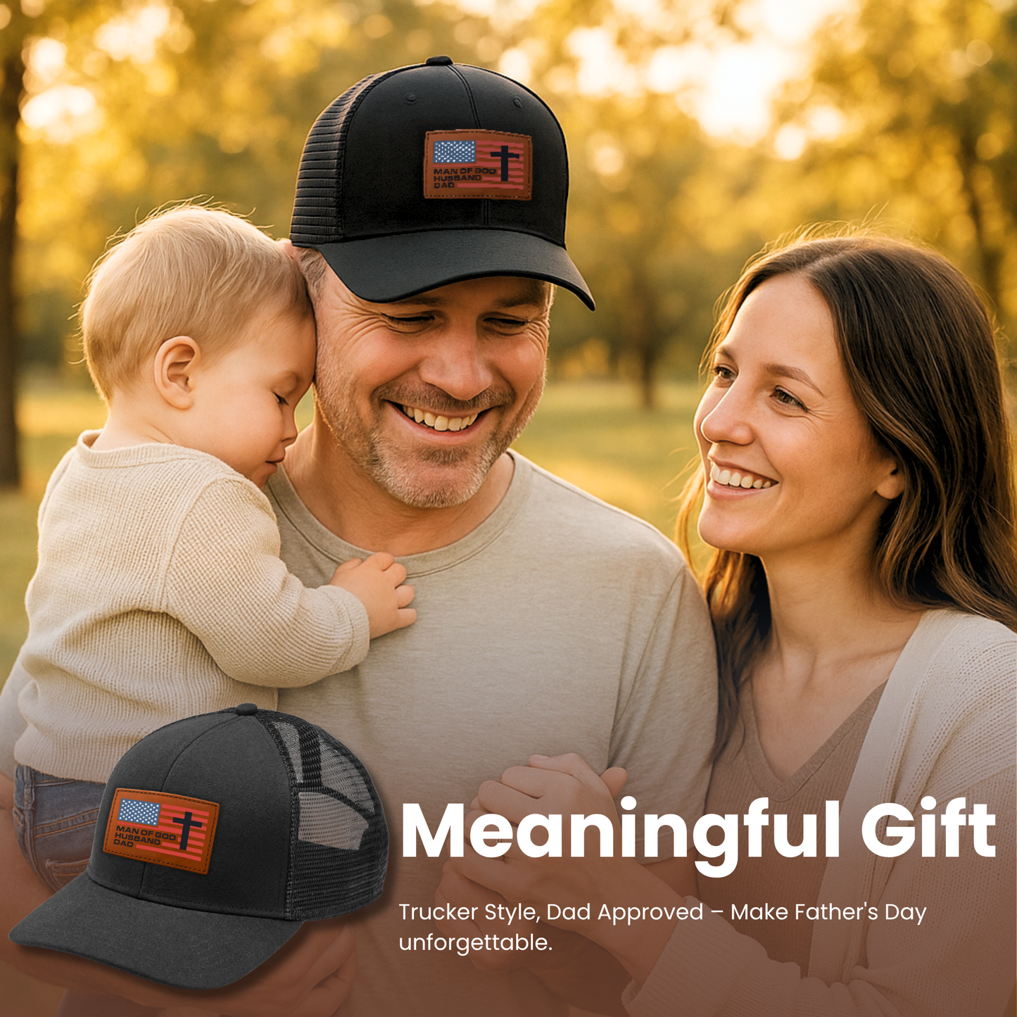 Man of God, Husband, Dad β Christian Trucker Hat