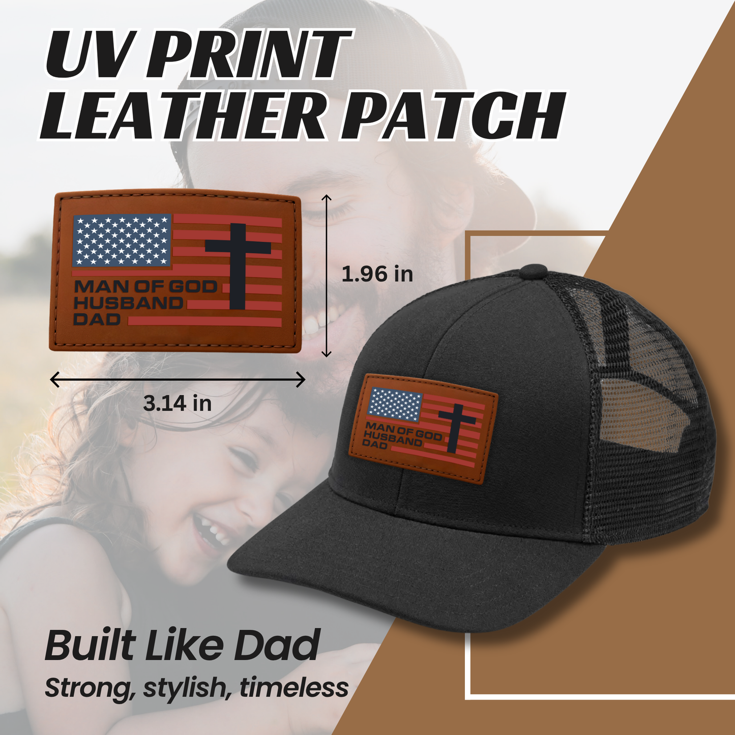 Man of God, Husband, Dad β Christian Trucker Hat