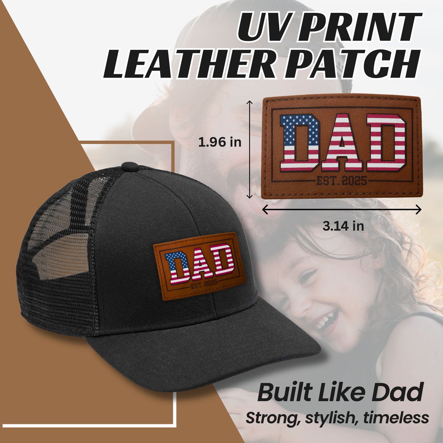 Dad Est 2025 Trucker Hat