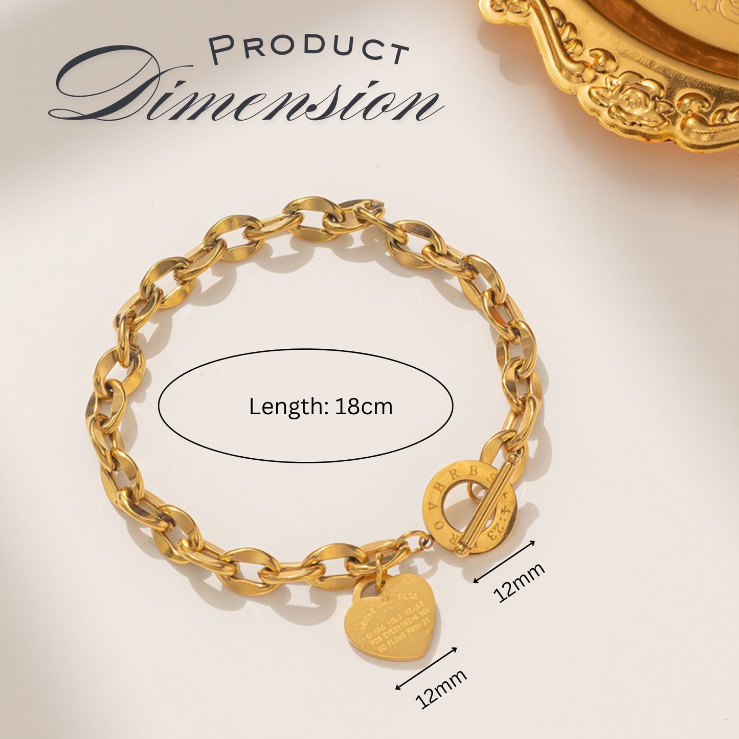 Stainless bible verse bracelet