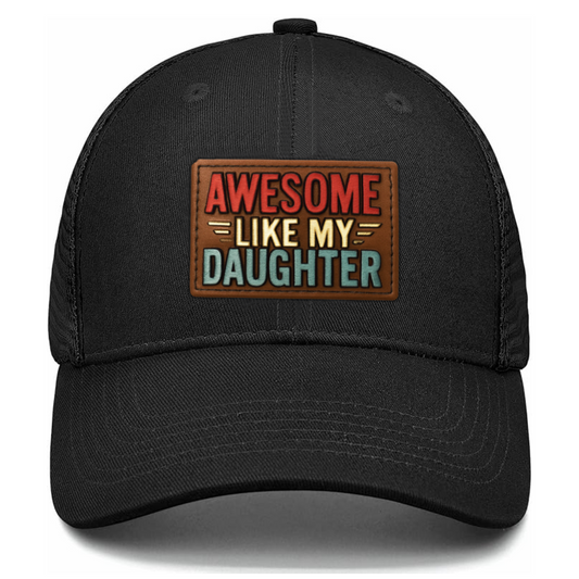 Leather Patch Dad Hat – Trucker Style, UV Printed