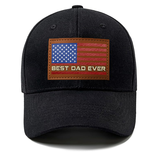 Best Dad Ever American Flag Hat